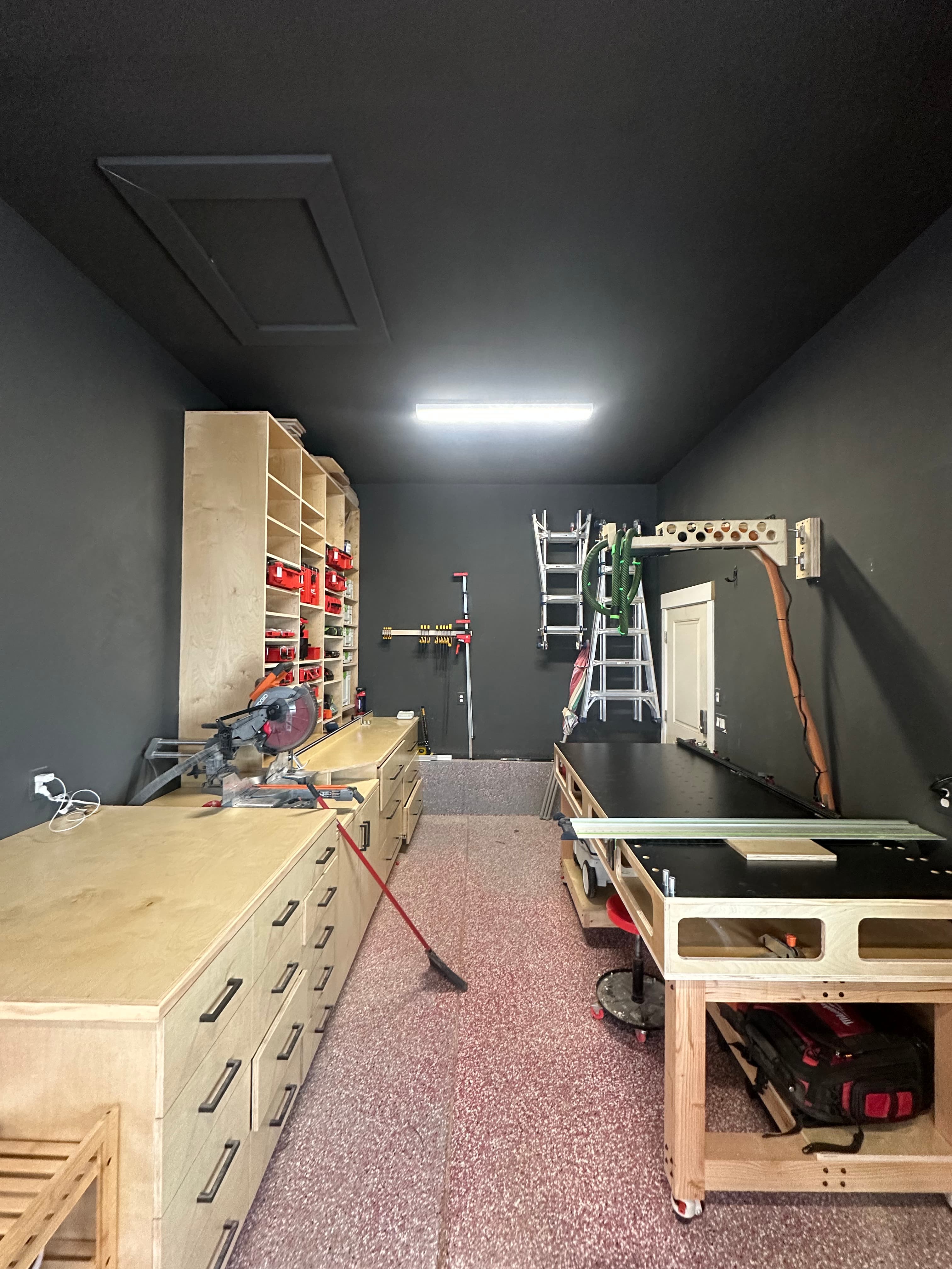 Tyler's woodworking workshop