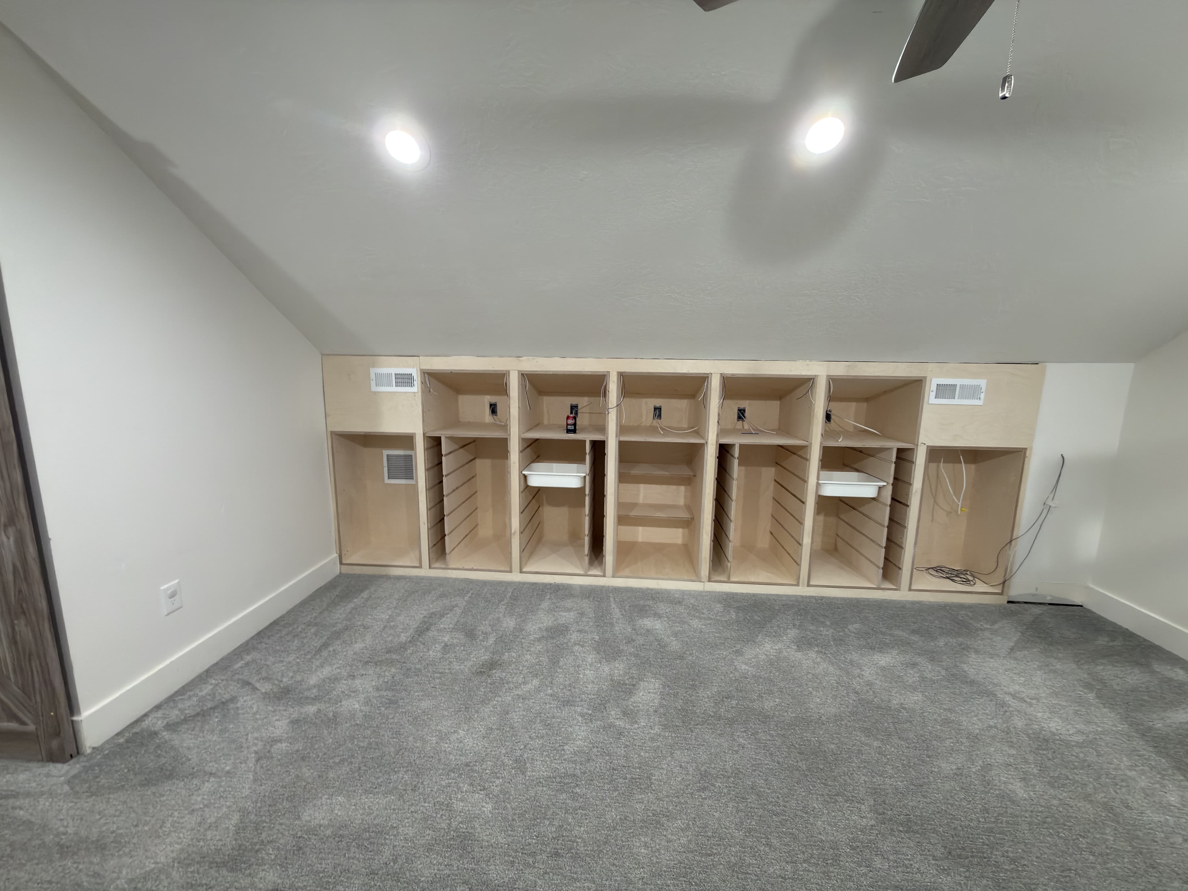 side cabinets installed